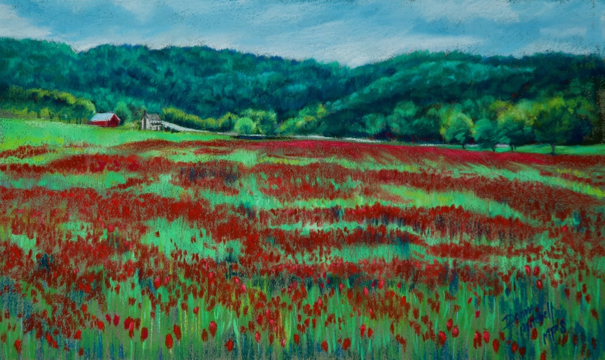 Crimson Clover by Donna Mitchell 