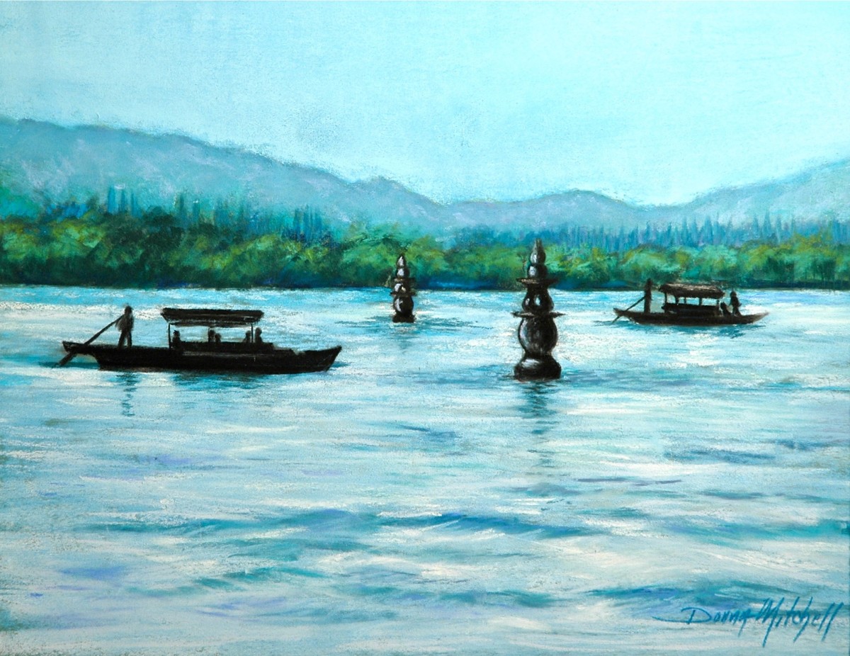 West Lake, China by Donna Mitchell 