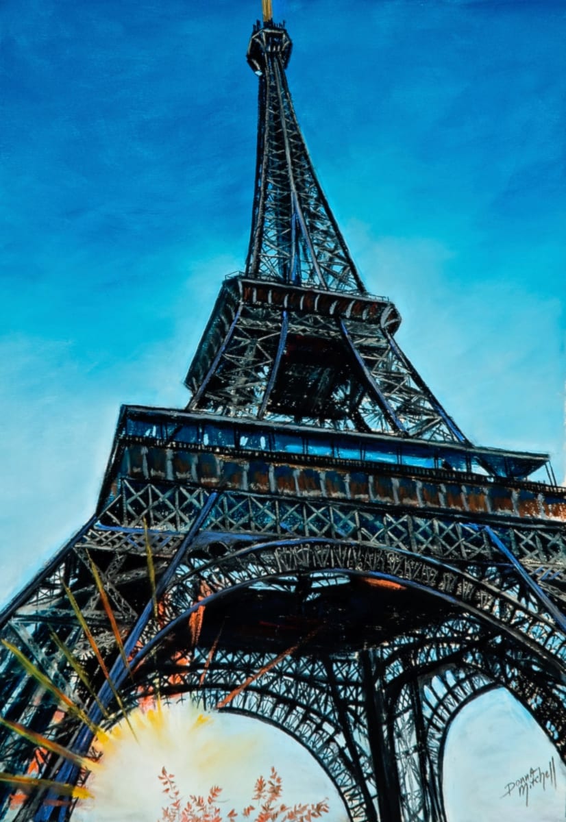 Eiffel Tower, Paris, France by Donna Mitchell 