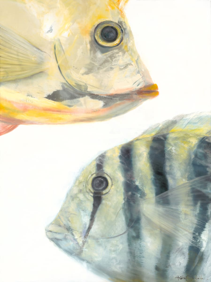 Fish 2_'Manini & Tang'_36x48 by Kristie  Fujiyama Kosmides 