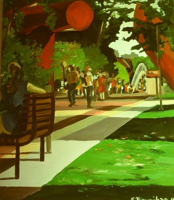 Locust Walk by Elaine Lisle, Image 1.