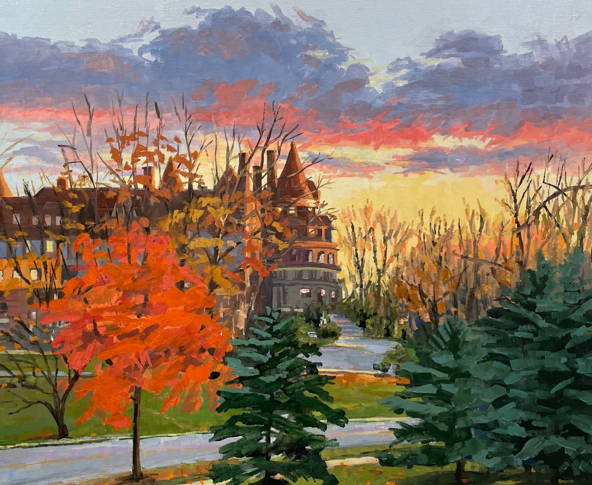 Bryn Mawr Sunset by Elaine Lisle 