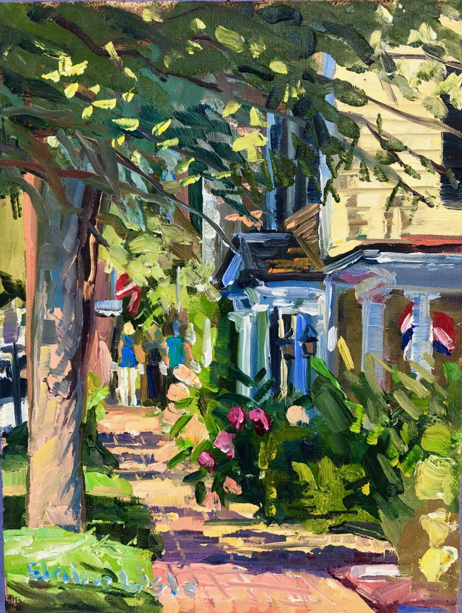 Afternoon Stroll Carpenter Street by Elaine Lisle 