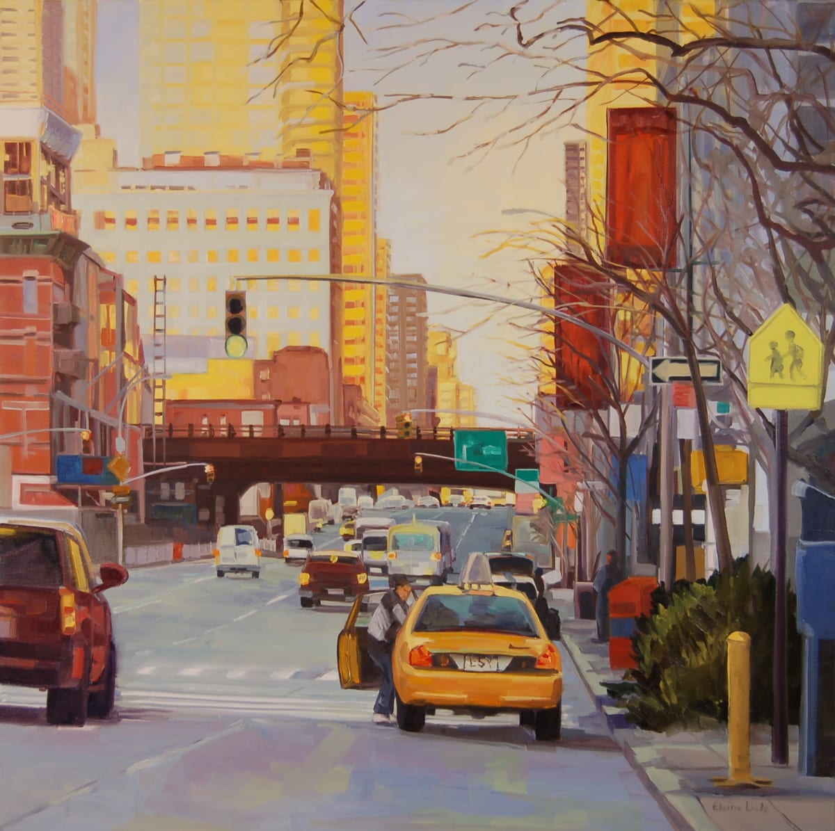Catching the Cab by Elaine Lisle, Image 1.
