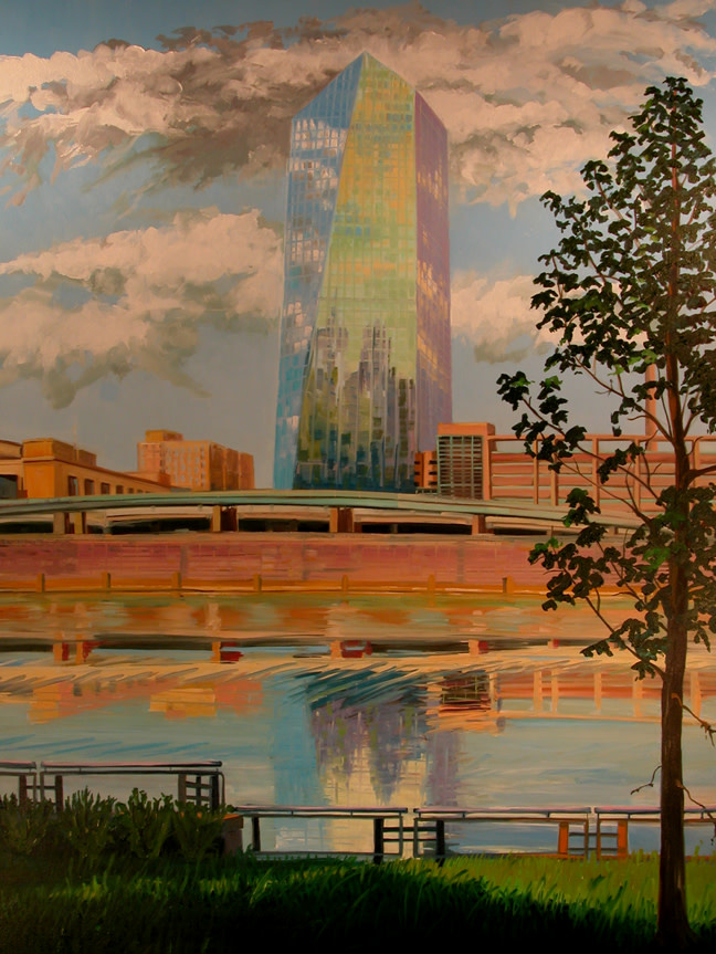 Cira Center Morning by Elaine Lisle 