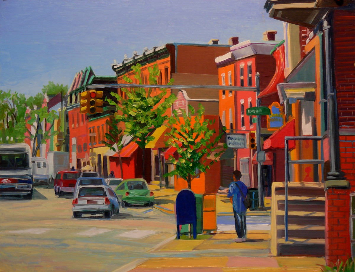 East Falls Street Corner by Elaine Lisle 
