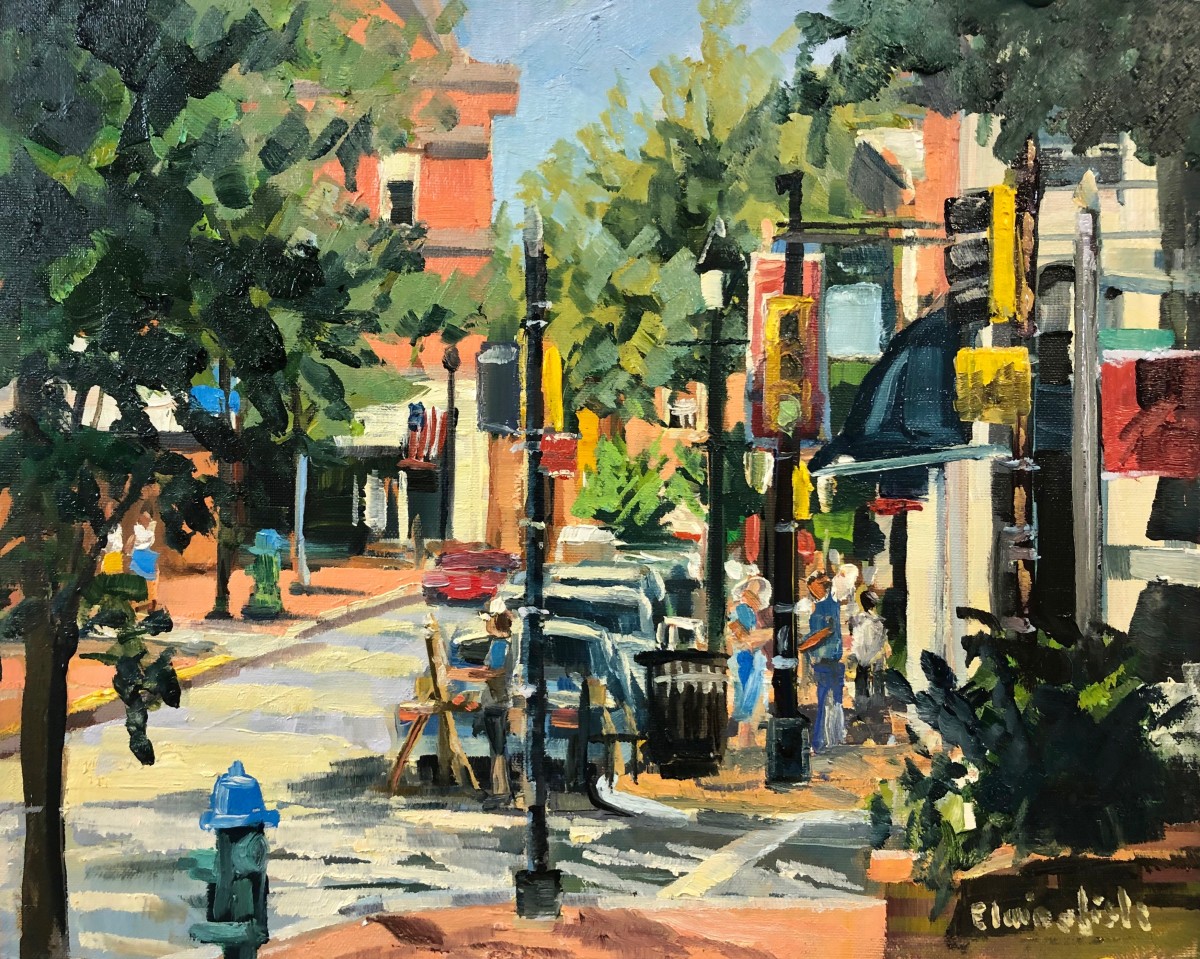 Hot Morning Dover Street by Elaine Lisle 