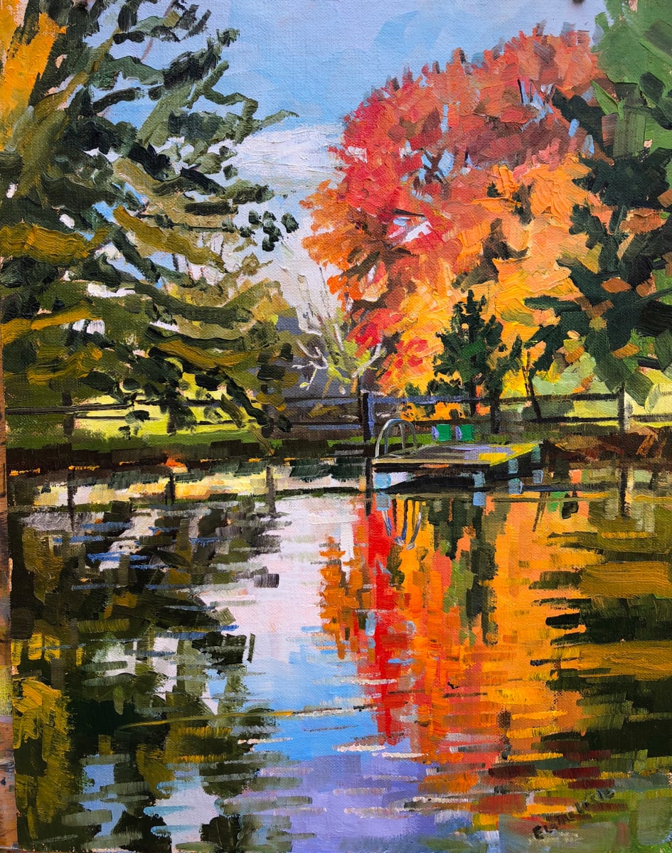 Red Reflections Worth Farm by Elaine Lisle, Image 1.