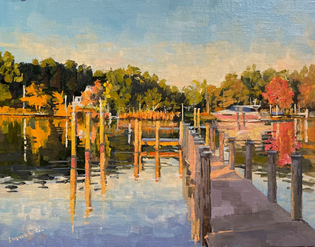 Fall Glow Rock Hall by Elaine Lisle, Image 1.