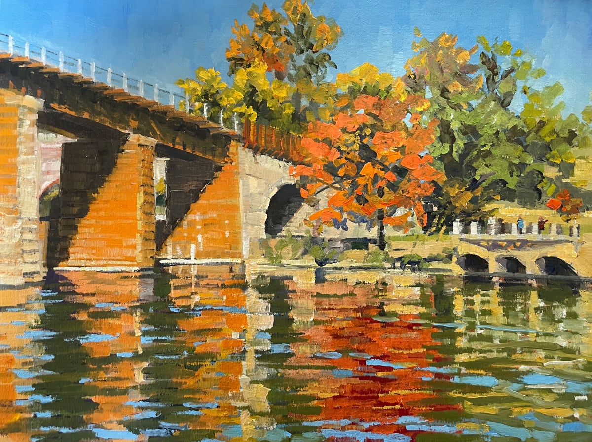 Schuylkill Bridge Reflections by Elaine Lisle, Image 1.