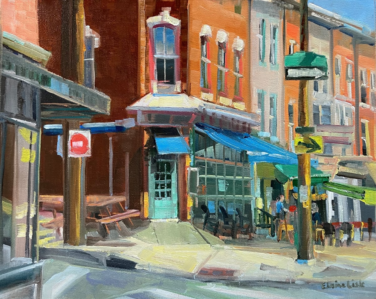 Manayunk Tavern Corner by Elaine Lisle 