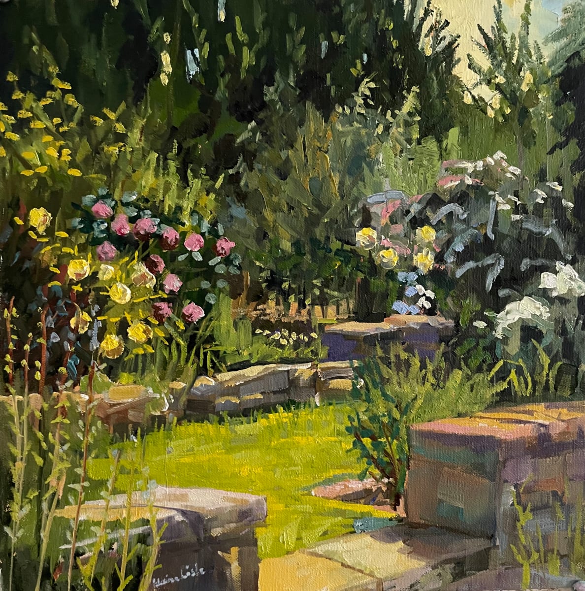 Spring Blooms at the Barnes by Elaine Lisle 