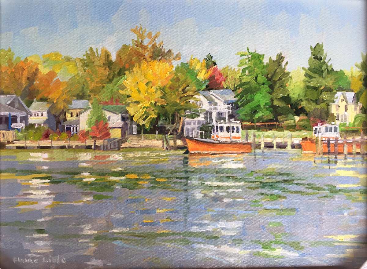 Pilot Boats at Dock by Elaine Lisle, Image 1.