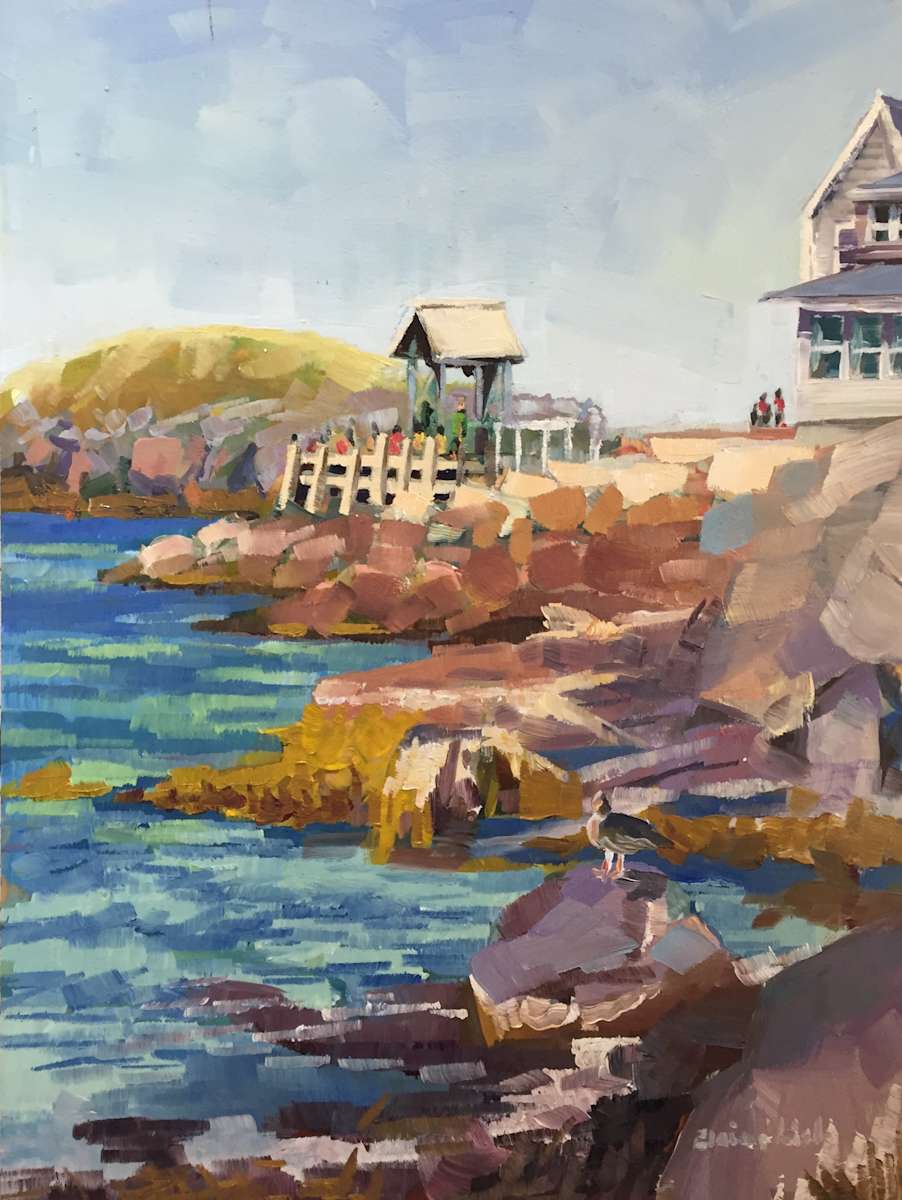 Ferry Dock and Rocks by Elaine Lisle, Image 1.