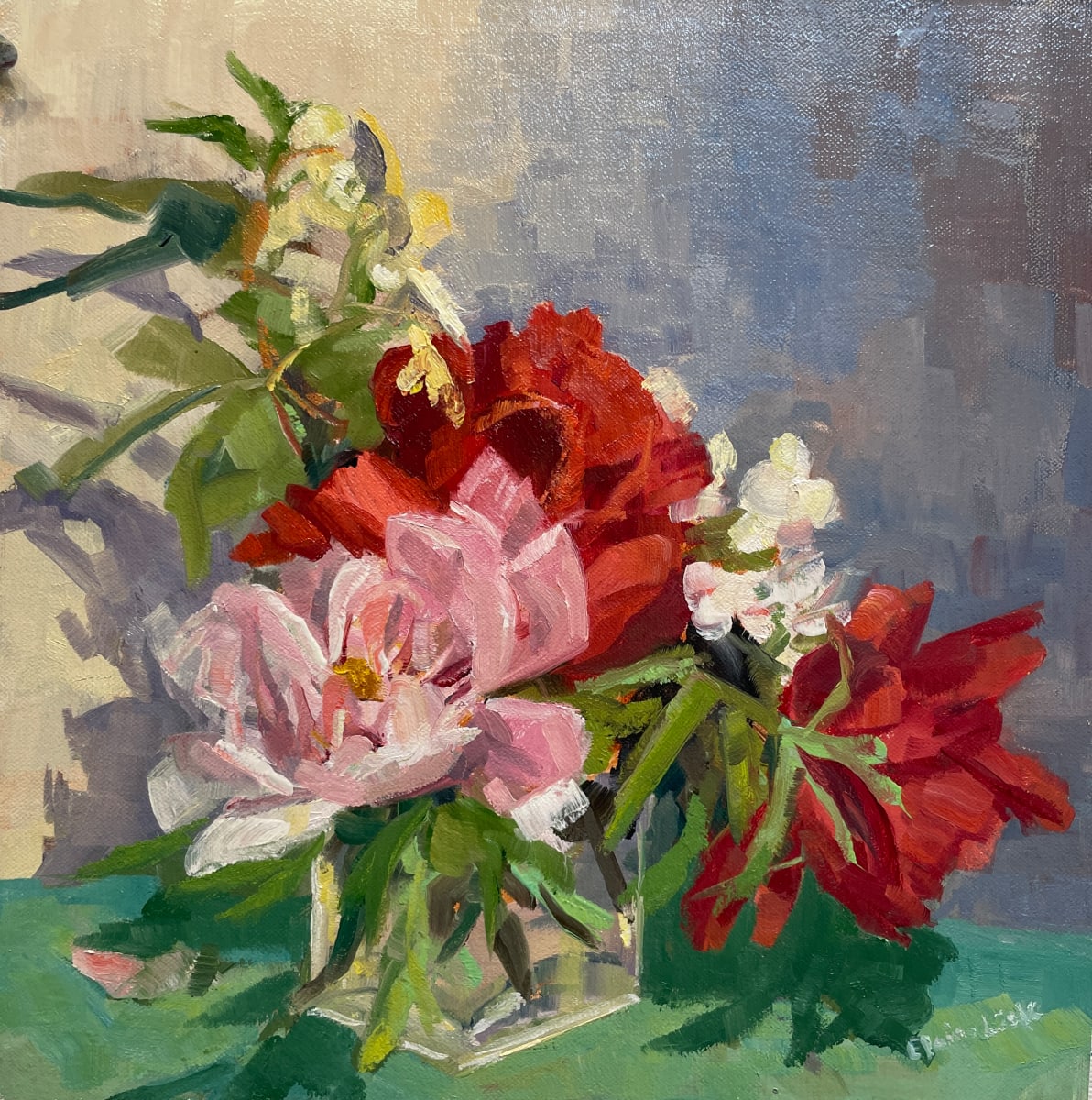 Peony Gathering by Elaine Lisle 