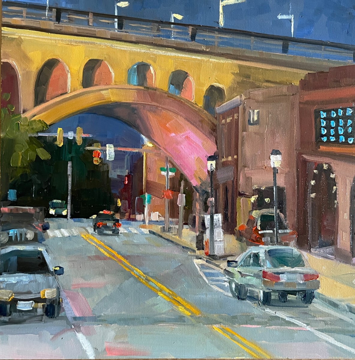 Manayunk Night Lights by Elaine Lisle, Image 1.