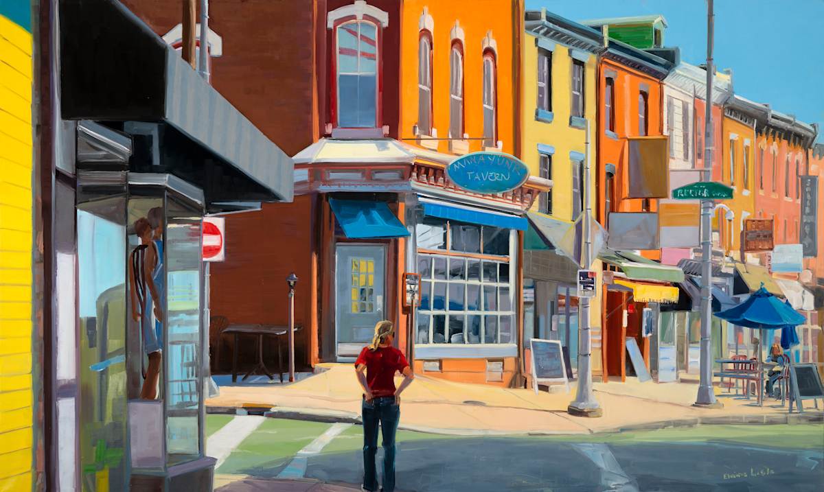 Manayunk corner by Elaine Lisle, Image 1.