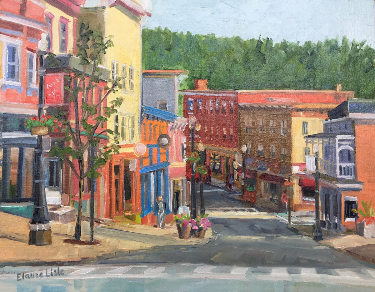 Morning main St and Broadway by Elaine Lisle 