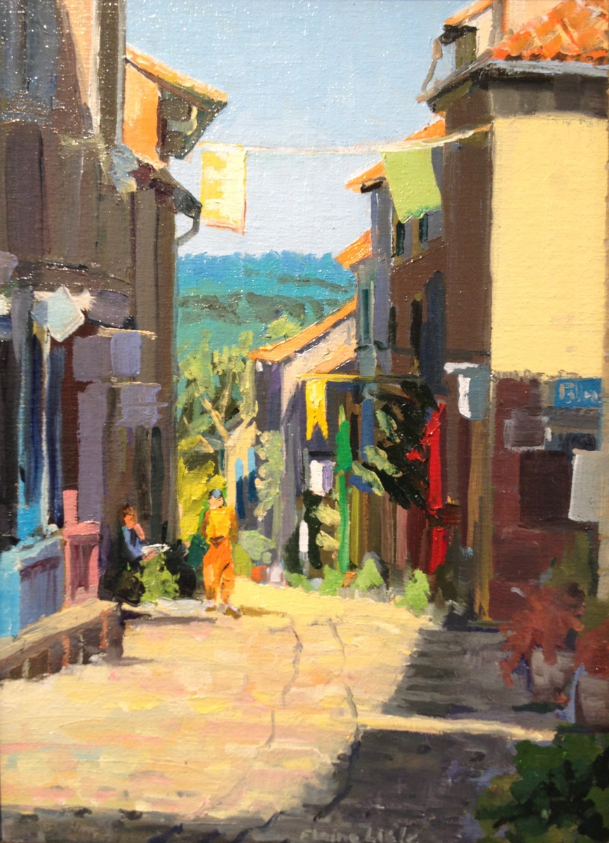 Morning Stroll in Cordes by Elaine Lisle 
