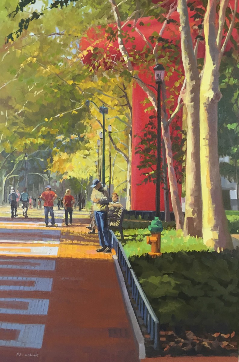 On Locust Walk by Elaine Lisle 