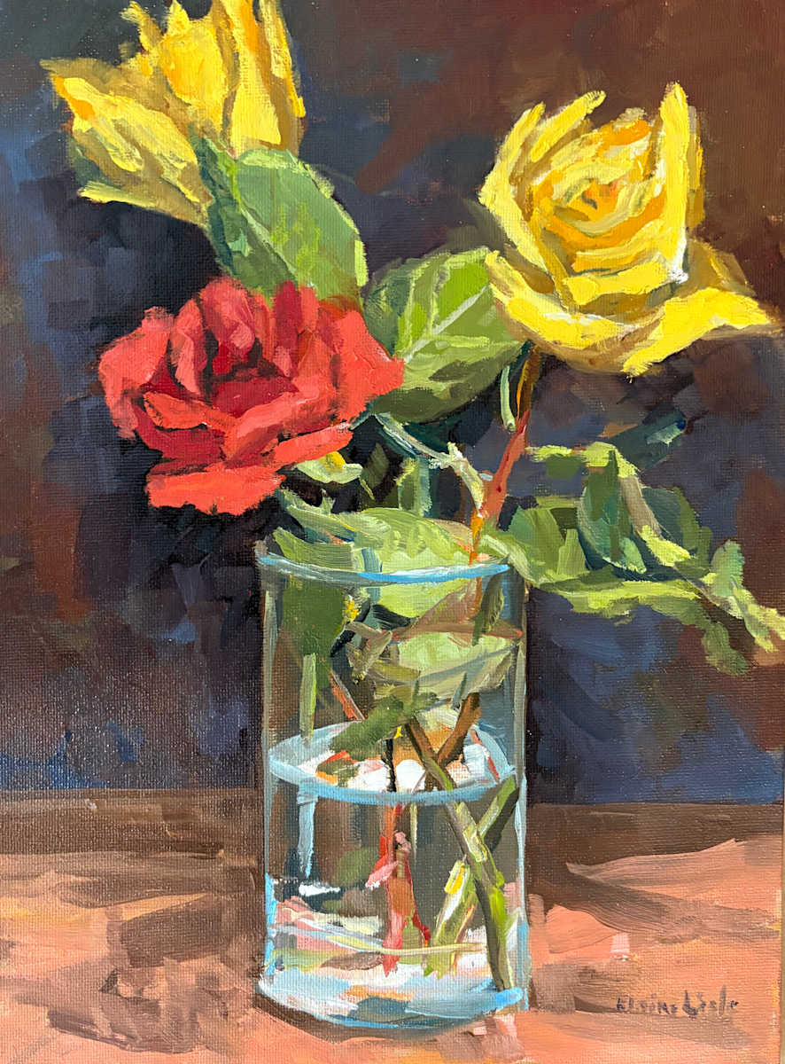 Red & Yellow Rose by Elaine Lisle, Image 1.