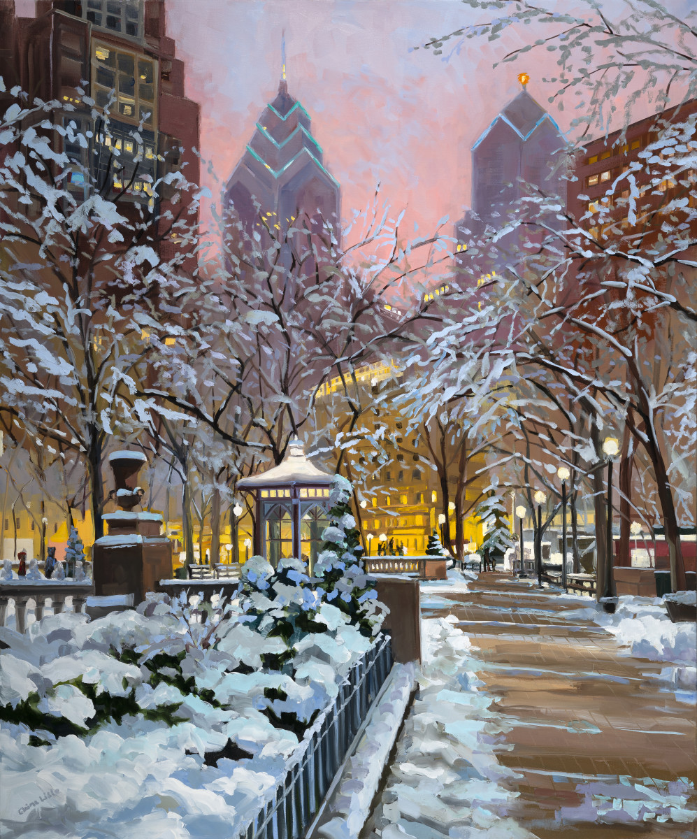 Rittenhouse Snow by Elaine Lisle 