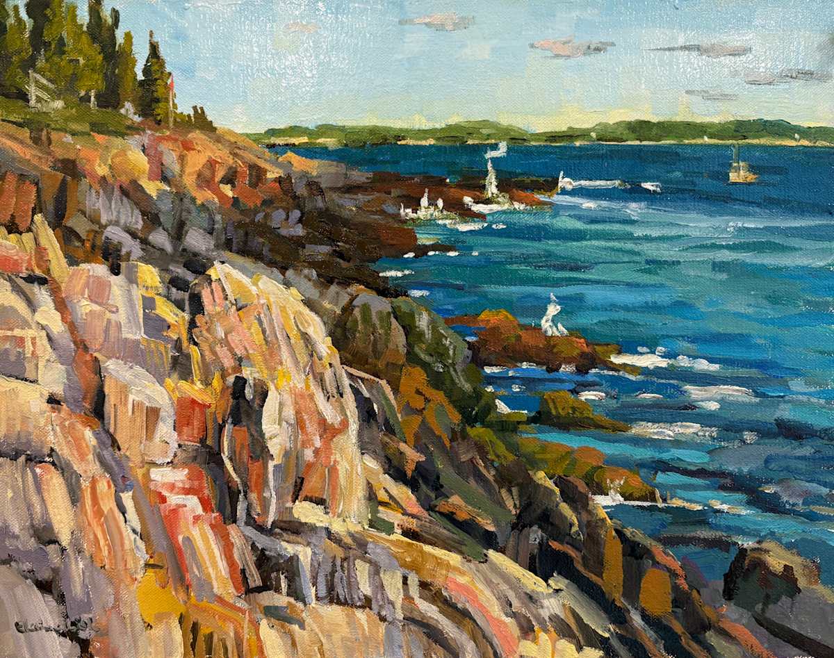 Rocks at Abner Point by Elaine Lisle, Image 1.