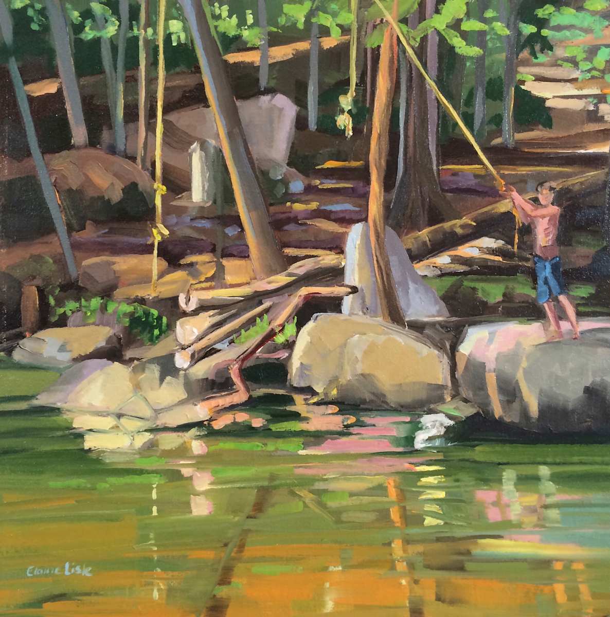 Rope Swing Reflections by Elaine Lisle, Image 1.