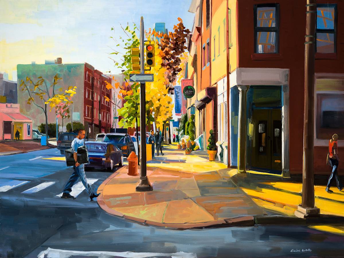 Second Street Dusk by Elaine Lisle, Image 1.