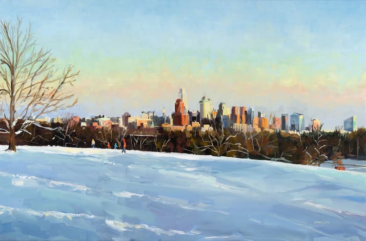 Sledding with a View by Elaine Lisle, Image 1.