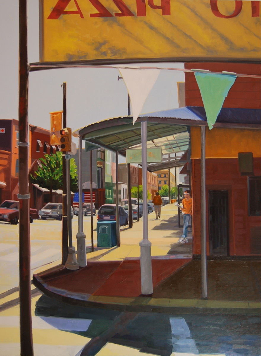 Street Corner Shadows by Elaine Lisle 
