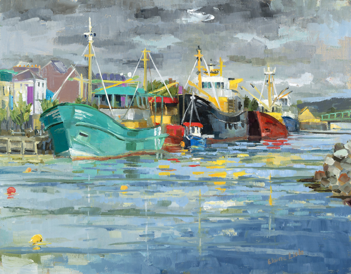 Wexford Fishing Boats by Elaine Lisle 