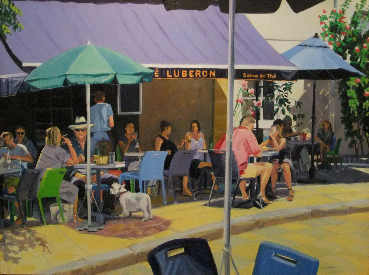 Luberon Cafe by Elaine Lisle 