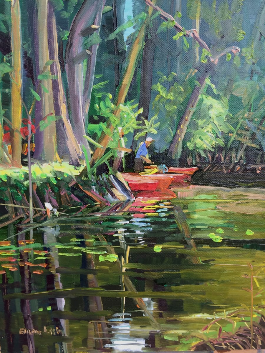 The Canoe Launch by Elaine Lisle 