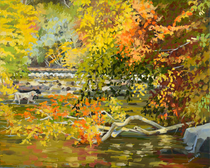 Dogs in the Brandywine by Elaine Lisle 