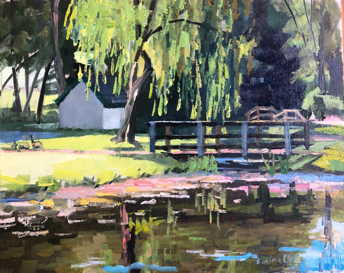 Morning at the willows by Elaine Lisle 