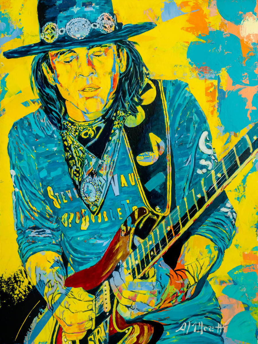 Stevie Ray Vaughan, "Double Trouble" 2 by Al Moretti 