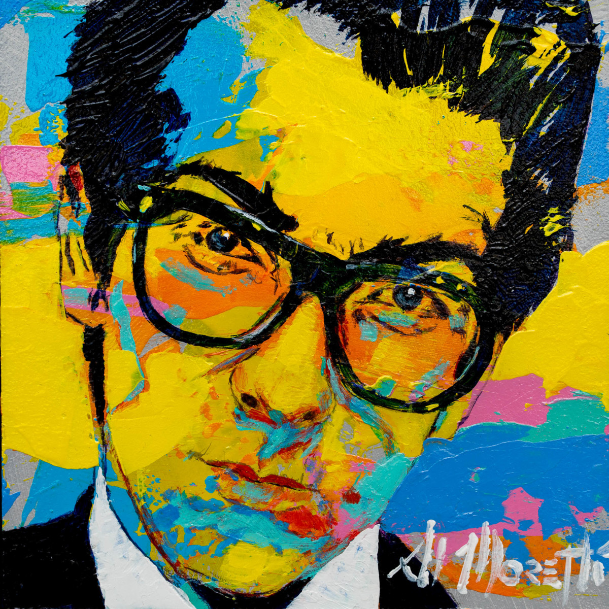 Elvis Costello Mini by Al Moretti 