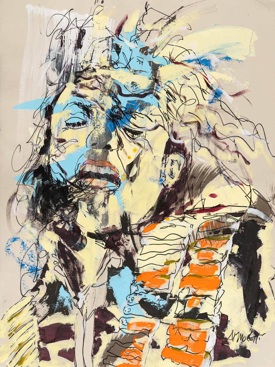 Michael Jackson, Quick Draw Series by Al Moretti, Image 7.