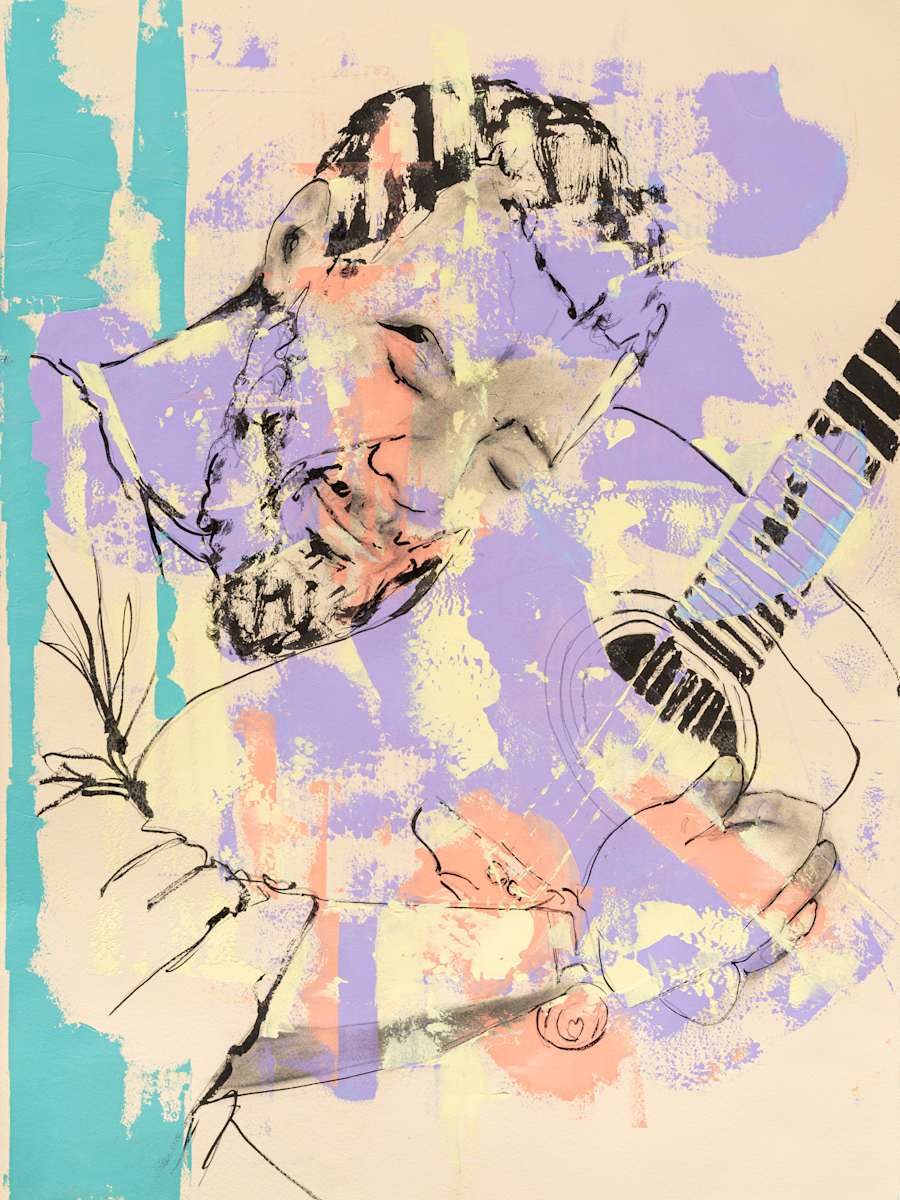 Richie Havens, Quick Draw Series by Al Moretti 