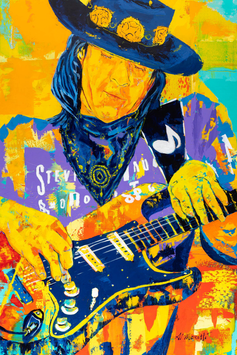 Stevie Ray Vaughan, "Double Trouble" by Al Moretti 