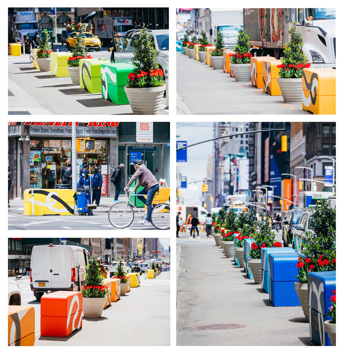 Spectrum by Kim Carlino  Image: Public Art Commission for Garment District Alliance. NYC.