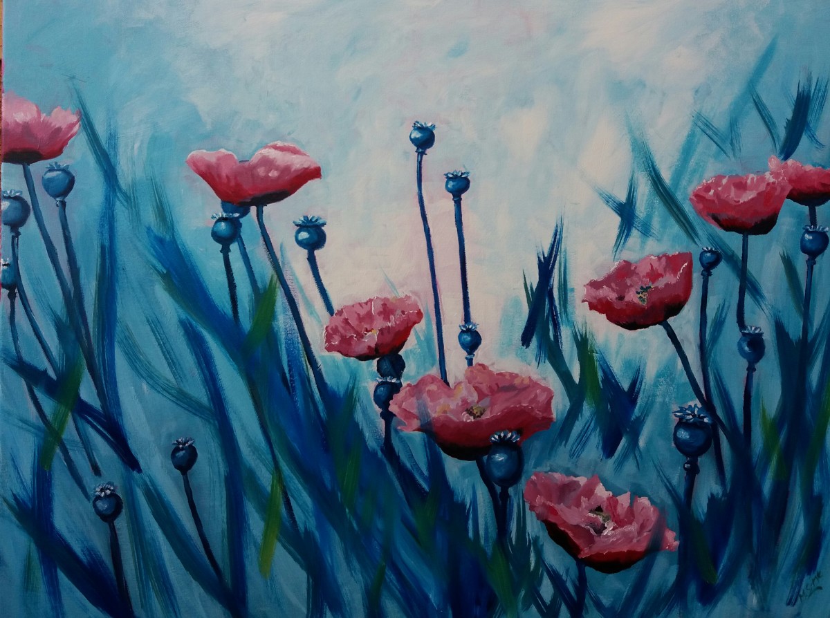Soroptomist Poppies by Marjory Sime 