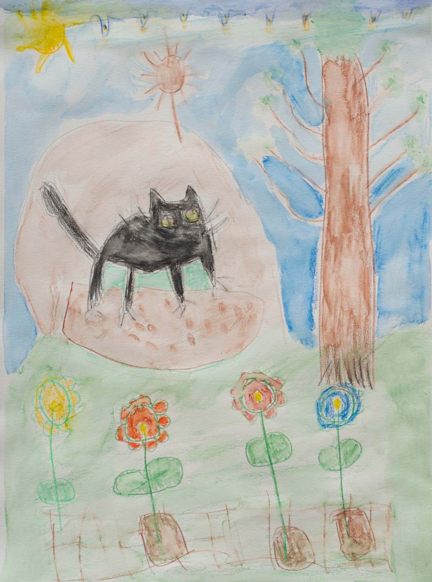 Kimmie O'Hare with Flowers by Rachel Carlin 