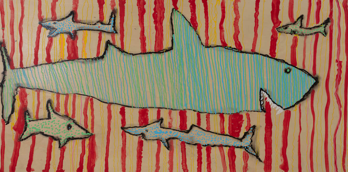 Happy Sharks by Milton Miskel 