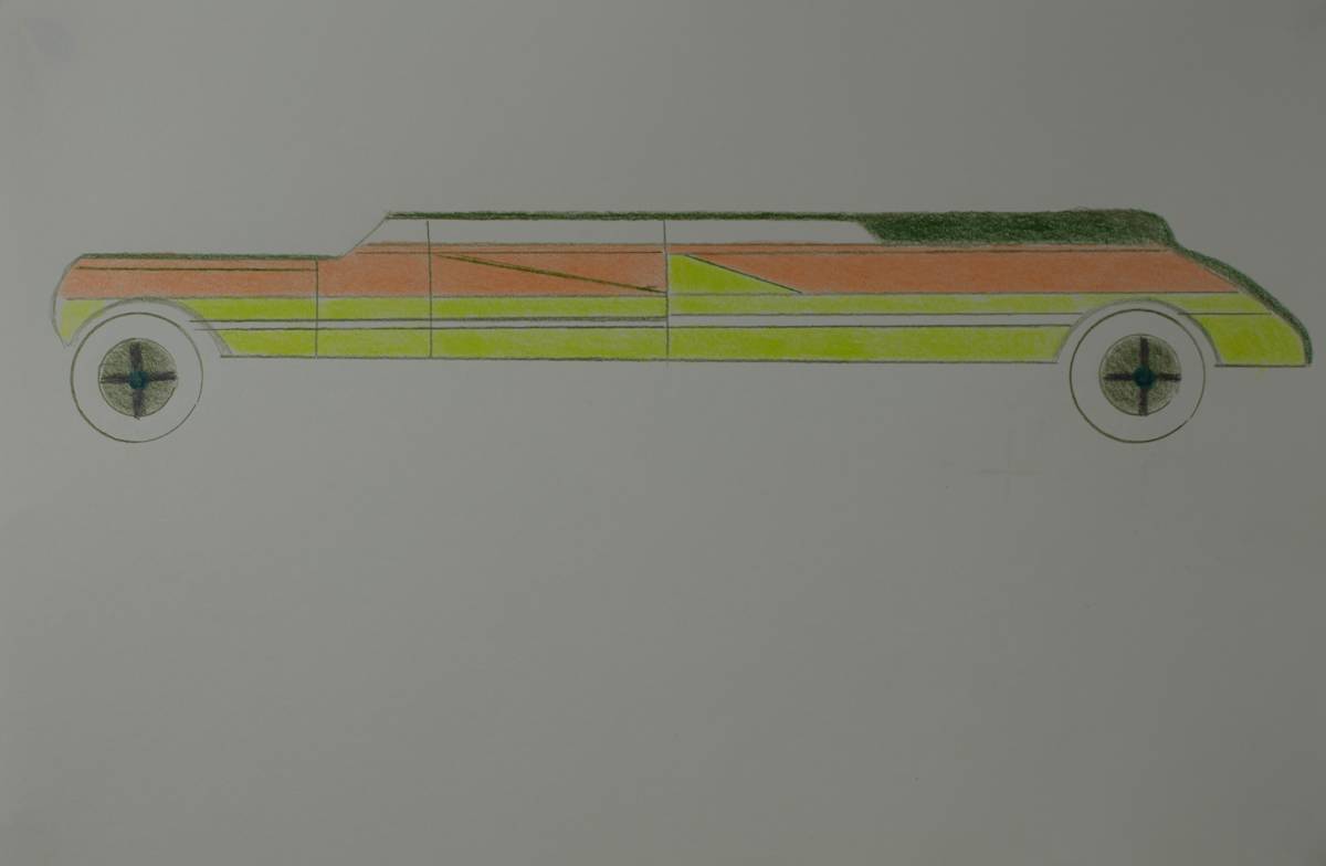 Yellow & Orange Car by Alan Ward 