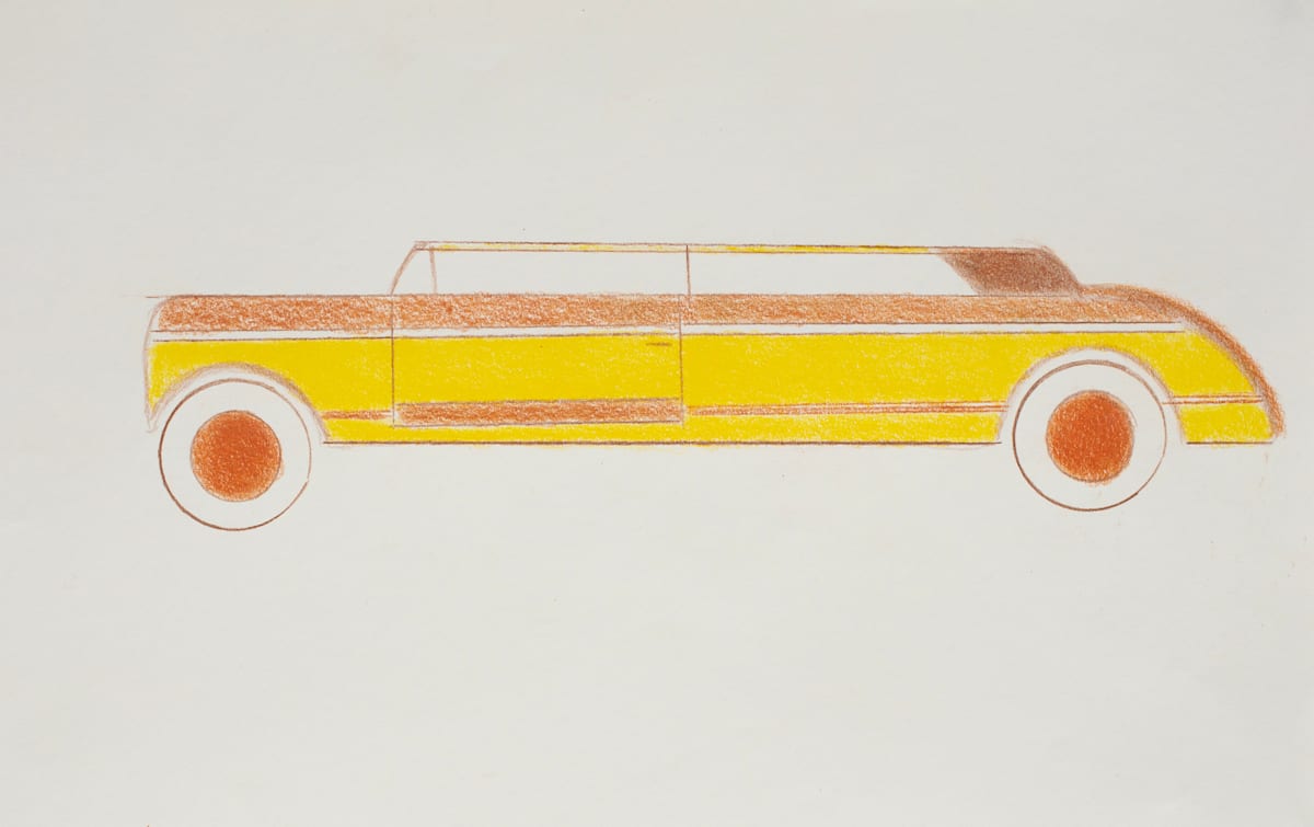Yellow & Brown Car by Alan Ward 