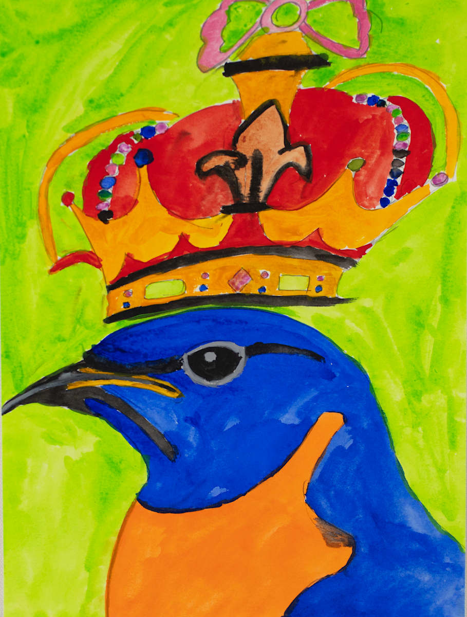 King Blue Bird by Benji Cheung 