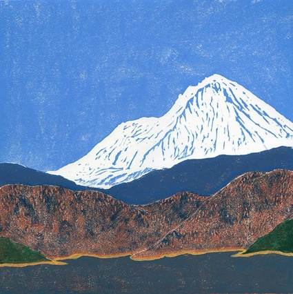 Mt. Shasta From Lake Shasta by Betsy Spencer Judge 