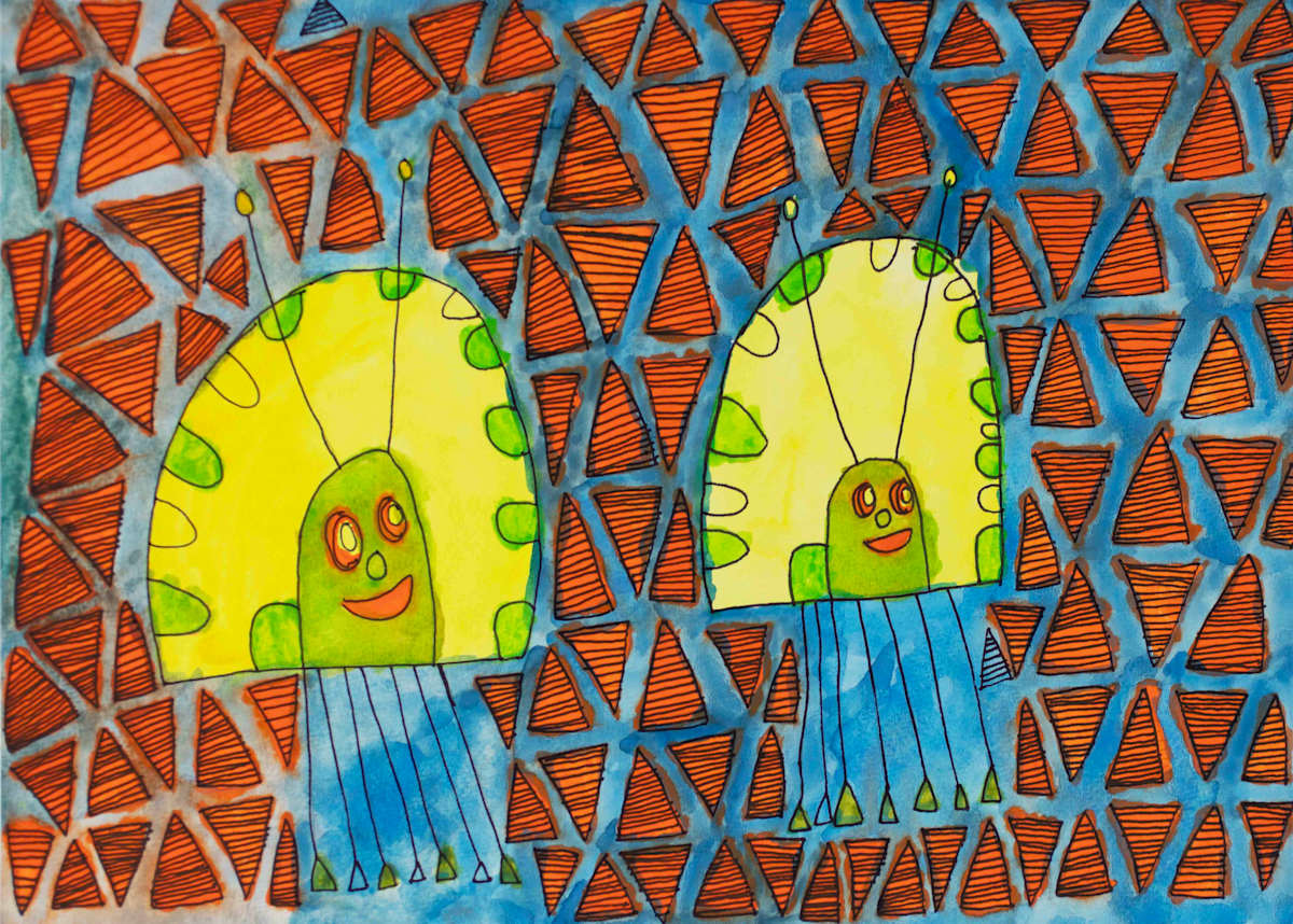 Two Happy Spiders by Claire Clifford, Image 1.